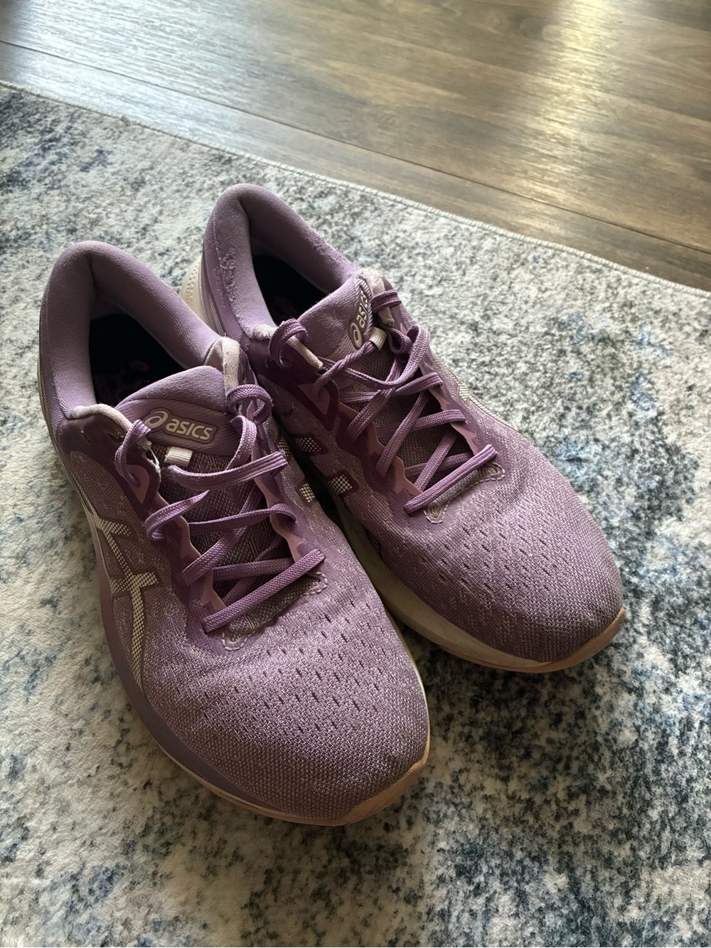ASICS Women's Light Purple Lace-Up Running Sneakers - Picture 3 of 9